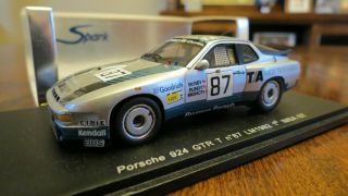 1/43 Diecast Spark Porsche 924 Gtr Le Mans,  1982,  Imsa Gt Rare In Us