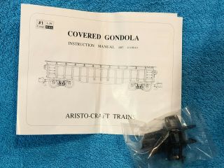 Aristo - Craft G - Scale ART - 41115 Drop - Down Covered Gondola with Metal Wheels 1:29 8