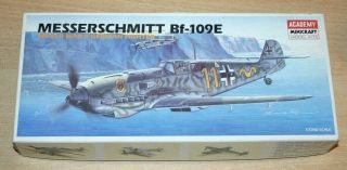 40 - 1668 Academy 1/72nd Scale Messerschmitt Bf 109e Plastic Model Kit