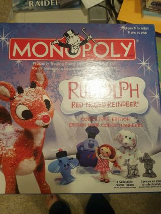 Monopoly Rudolph The Red Nosed Reindeer Collectors Edition,  Complete