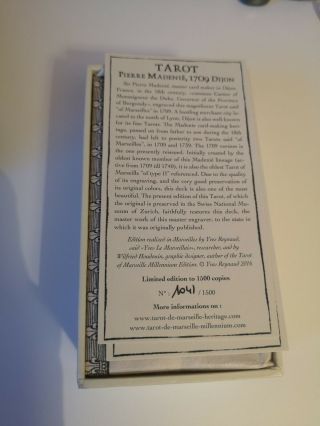 Tarot Pierre Madenie Dijon 1709 Collectable Tarot Limited edition 5
