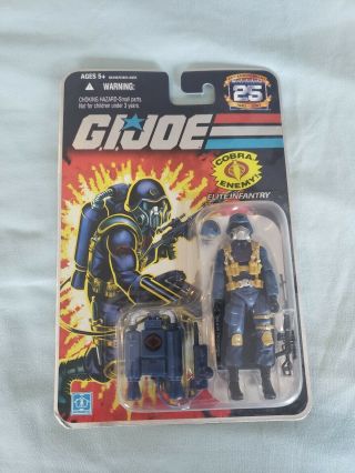 G.  I.  Joe 25th Cobra Air Trooper Foil Card Action Figure
