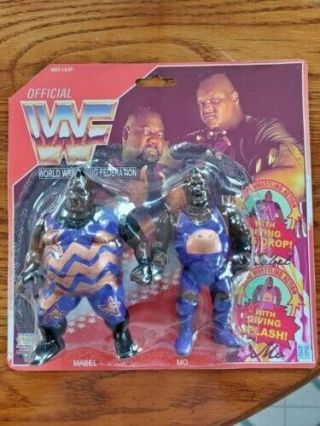 Hasbro Wwf Men On A Mission - Mabel And Mo,  Moc