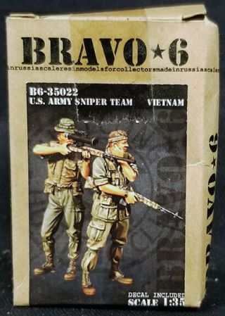 $9.  99 Nr Figure Blowout Bravo 6 35022 1/35 Resin Us Army Sniper Team Vietnam