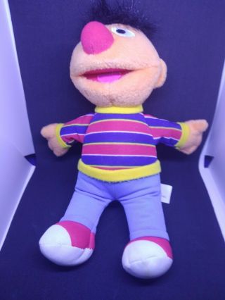 Ernie Sesame Street Fisher Price Plush Stuffed 9 " Buzz Cut 2005 Toy Doll