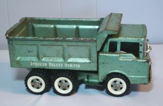 Vintage 1950s - 60s STRUCTO DELUXE DUMPER Dump Truck Pressed Steel 2