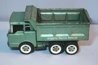 Vintage 1950s - 60s STRUCTO DELUXE DUMPER Dump Truck Pressed Steel 3