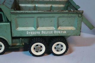 Vintage 1950s - 60s STRUCTO DELUXE DUMPER Dump Truck Pressed Steel 7