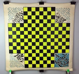 Four Player Chess Poster Game Board Panaspectrum 1960s