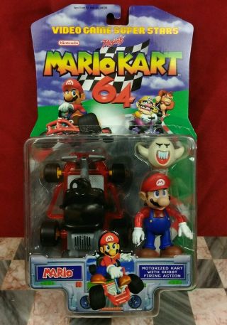 Toy Biz Mario Kart 64 Series 2 Mario Figure 1999 Moc - Rare - Nintendo