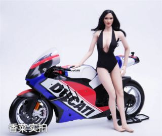 Diecast Ducati Motorcycle Model Racing Motor Toy For 1/6 Scale Action Figure