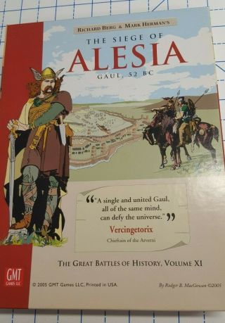 Gmt The Siege Of Alesia,  Gaul,  52 Bc,  (2005) Unpunched