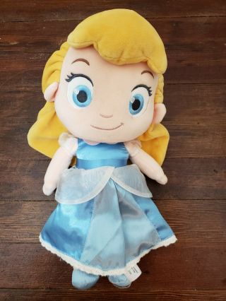Disney Store Princess Cinderella Toddler 12 " Soft Plush Baby Doll Toy