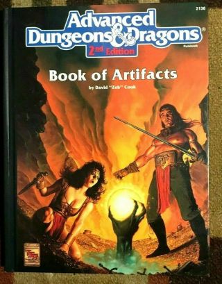 Advanced Dungeons & Dragons Book Of Artifacts 2nd Edition Hardback Rpg Book
