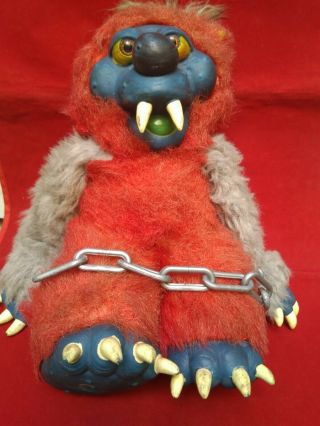 My Pet Monster Temblors Vir Vibration Red Monster Blue Figure Mexican W/cage