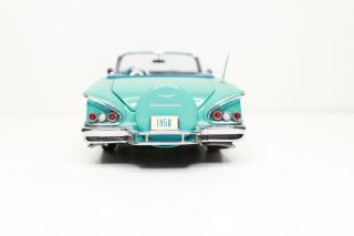 Danbury 1958 Chevy Impala Convertible 1:24 Scale Diecast Metal Turquoise 5