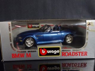 Bburago 1996 Bmw M Roadster Coupe Burago 1:18 Scale Die Cast Model Blue Car