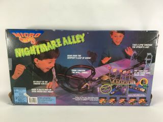 Micro Hot Wheels Nightmare Alley Vintage Set 1995 Complete Tracks With 2 Cars