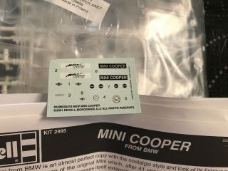 Revell 1/25 scale ? BMW Mini Cooper no box 5