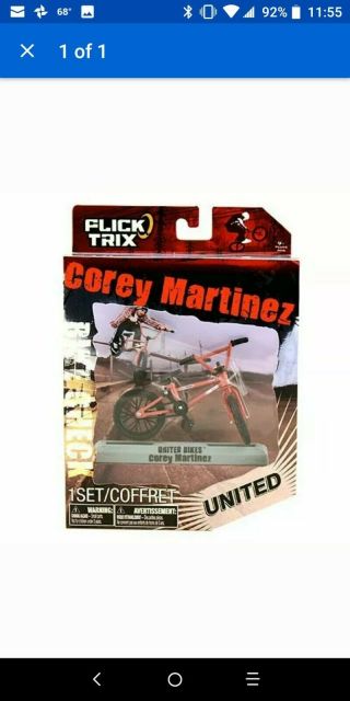 Flick Trix Bmx Finger Bikes Corey Martinez United