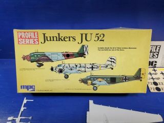 Mpc Junkers Ju 52 1/72 Scale Plastic Airplane Model Kit 2 - 2006 Profile Series