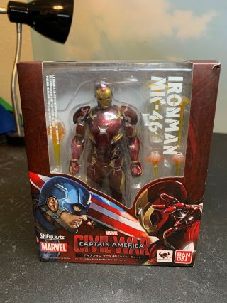 Authentic S.  H.  Figuarts Iron Man Mark 46 Captain America: Civil War Figure Usa