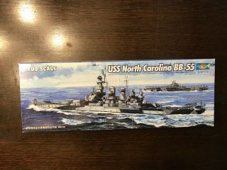 Uss North Carolina Bb - 55 By Trumpeter 05734 1:700 Scale - Open Box,  Parts