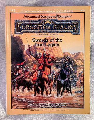 Ad&d: Forgotten Realms: Swords Of The Iron Legion,  I14,  Vg Cond,  1988,  Tsr - 9226