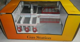 Mth Rail King O Scale Sinclair Operating Gas Station With Diecast Car & Sounds