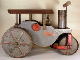Antique Keystone Ride Em Steam Roller Ride On Child 