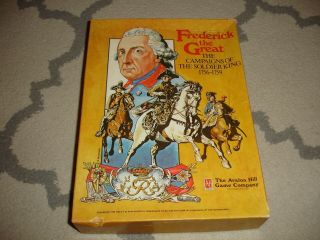 Frederick The Great Board Game Avalon Hill 844 1983 Complete Unpunched