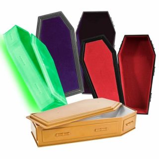 Set Of 4 Coffins For Wwe Tna Wrestling Action Figures: Glow In The Dark & More