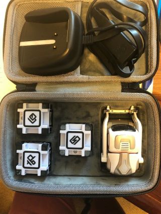 Anki Cozmo Micro Robot With Cubes And Case