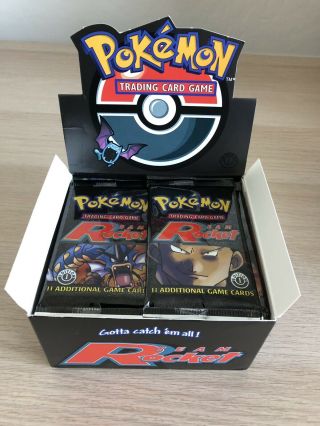Pokemon Team Rocket 1st Edition Booster Pack X1 Giovanni Art Unweighed