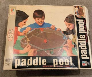 Paddle Pool 1970 Milton Bradley Game Vintage With Box.