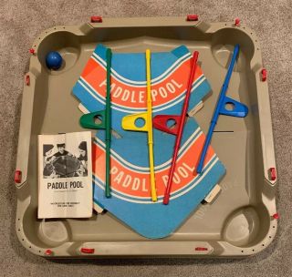 Paddle Pool 1970 Milton Bradley Game Vintage With Box. 2