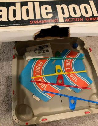 Paddle Pool 1970 Milton Bradley Game Vintage With Box. 8
