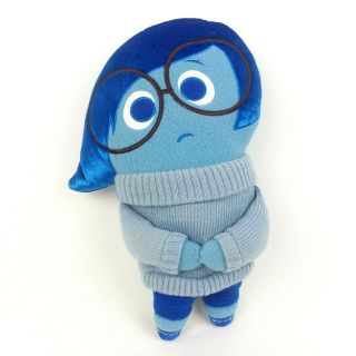 Disney Pixar Plush From Inside Out " Sadness " Blue 12 " Tall Stuffed Animal Toy