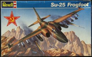 1989 Revell Models 1/72 Sukhoi Su - 25 Frogfoot Russian Attack Jet Nmib