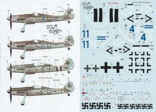 Eaglecals Decals 1/48 Focke - Wulf Fw 190d - 9 8.  /jg 6 Stab/jg 4 Jg 6 (luftwaffe)