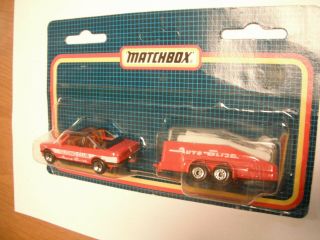 Matchbox Superfast Two Pack Tp118 Bmw & Glider Trailer - Carded