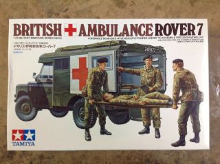 Khs - 1/35 Tamiya Model Kit 35082 British Ambulance Rover 7 W/ Figures