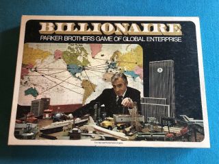 Vintage Parker Brothers Billionaire Board Game 1973 100 Complete