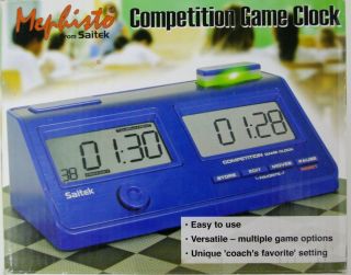 Saitek Mephisto Competition Chess Game Lcd Timer Clock By Mad Catz