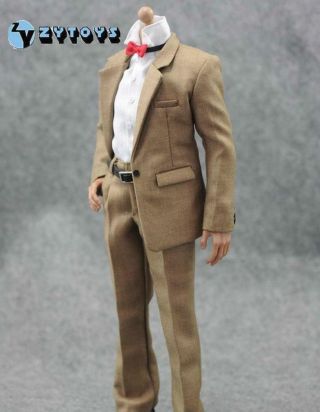 1/6 Scale KHAKI Color Suit Full set w/ Tie and Bow Tie for 12 