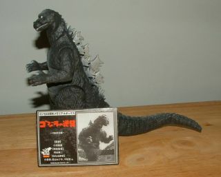 2005 Bandai 6 " 1955 Godzilla Vinyl With Card 50th Anniversary Memorial Box