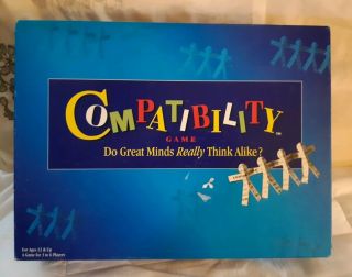 Compatibility Party Board Game: Mattel 1996 Complete.