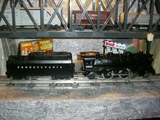 Lionel 18602 Steam Locomotive With Pennsylvania Railroad Whistle Tender