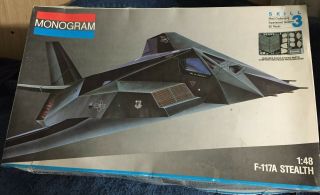 Monogram 1:48 Scale F - 117a Stealth Fighter Model 5834