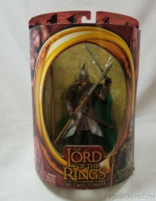 Rohirrim Soldier Spear Attack Action Lotr Two Towers Lord Of The Rings Figure